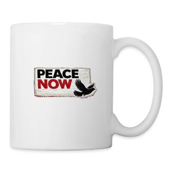 Krieg nicht mehr – Aufkleber: Frieden & Menschlichkeit - Tasse - Weiß - Rechts