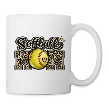 Chemise de la fête des mères de la journée du match de softball des mamans - Mug blanc - blanc - Droite