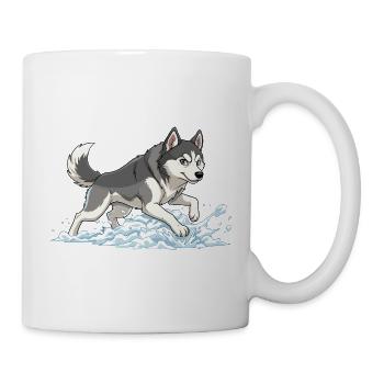 Husky Sprint in Snow Foam - Mug - white - Right
