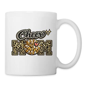 Cheer Mom Leopard Shirt – Muttertagsgeschenk - Tasse - Weiß - Rechts