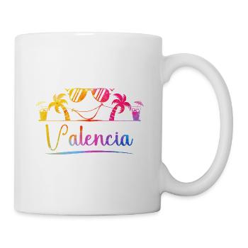 Valencia Strandfarben - Tasse - Weiß - Rechts