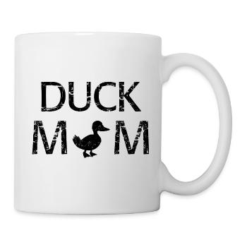 Duck Mom Cute Funny Shirt - Mug - white - Right