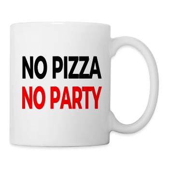 Pizza - Tasse - Weiß - Rechts