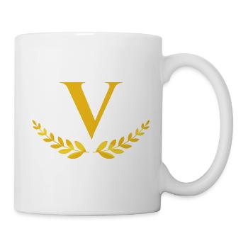 V - Tasse - Weiß - Rechts
