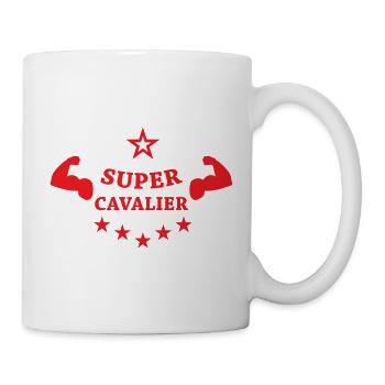 Super Cavalier: the strength of equestrian sport - Mug - white - Right