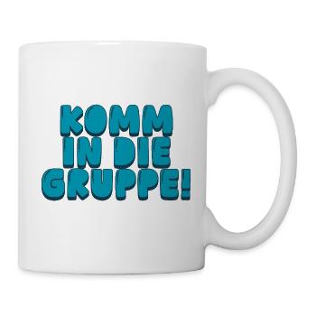 komm in die Gruppe - Tasse - Weiß - Rechts