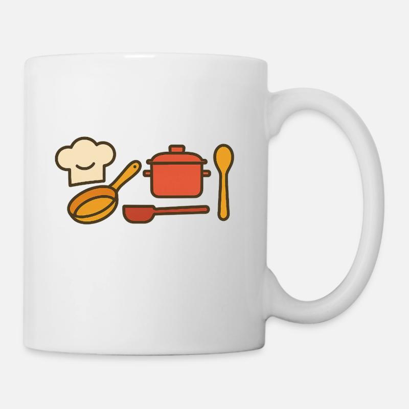 Chef with passion – cuisine love enjoyment - Mug - white