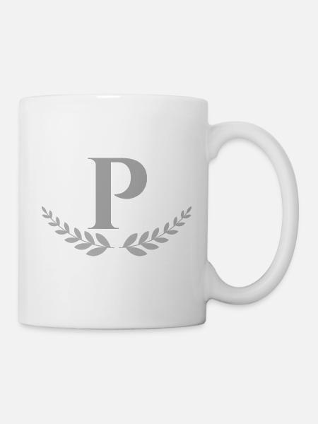 P - Tasse - Weiß