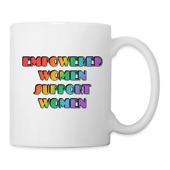 Les femmes autonomes soutiennent les femmes - Mug blanc - blanc - Droite