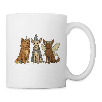 Mystic Paws – Fantasie Hunde - Australian Kelpie - Tasse - Weiß - Rechts