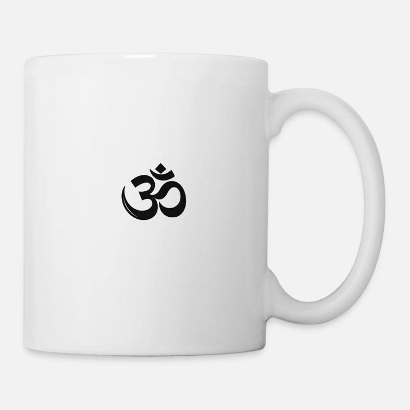 Om Minimalist Silhouette - Tasse - Weiß