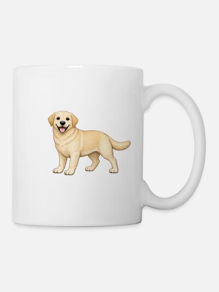 Biscuit Labrador - Tasse - Weiß