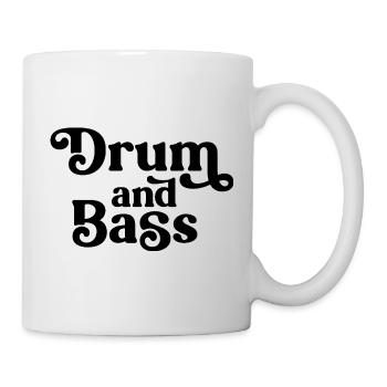 Drum and Bass Bold Typography - Mug - white - Right