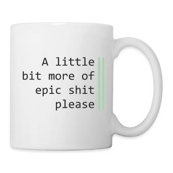 Un peu plus épique - Mug blanc - blanc - Droite