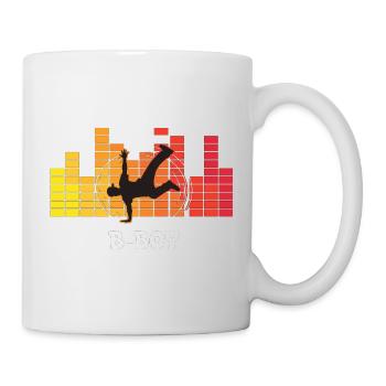 B-Boy Breakdance Streetstyle Hip Hop DJ Dance - Tasse - Weiß - Rechts