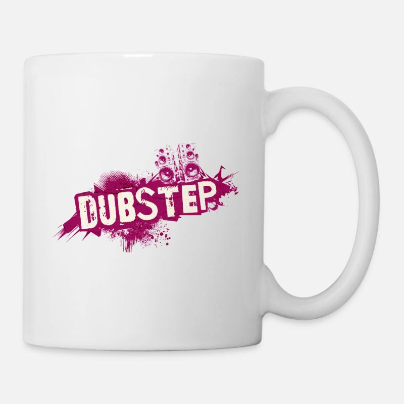 Dubstep-Graffiti-Grunge - Tasse - Weiß