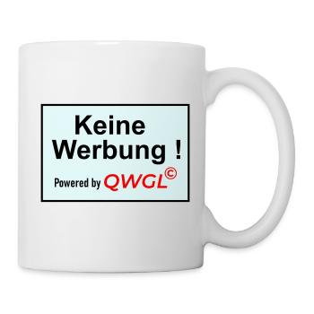 Keine Werbung powered by - Tasse - Weiß - Rechts