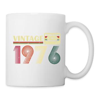 1976 Vintage Retro Geburtstagsgeschenk - Tasse - Weiß - Rechts