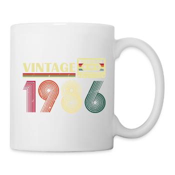 1986 Vintage Rétro Cadeau D'anniversaire - Mug blanc - blanc - Droite