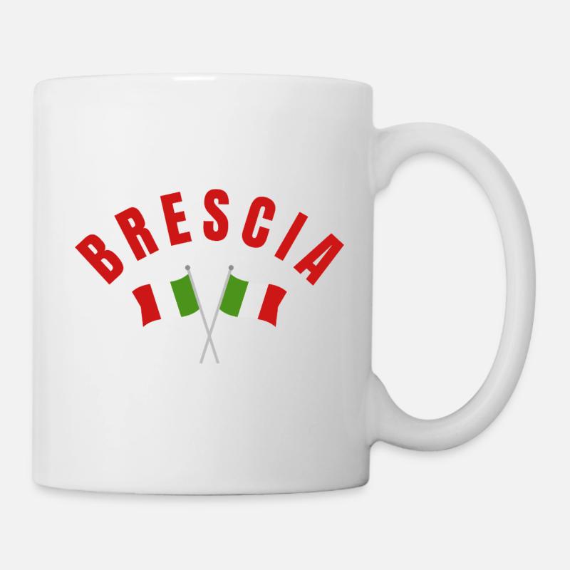 Brescia Crossed Flags  - Mug - white