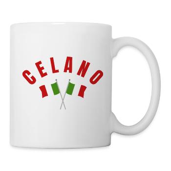 Drapeaux italiens Celano - Mug blanc - blanc - Droite