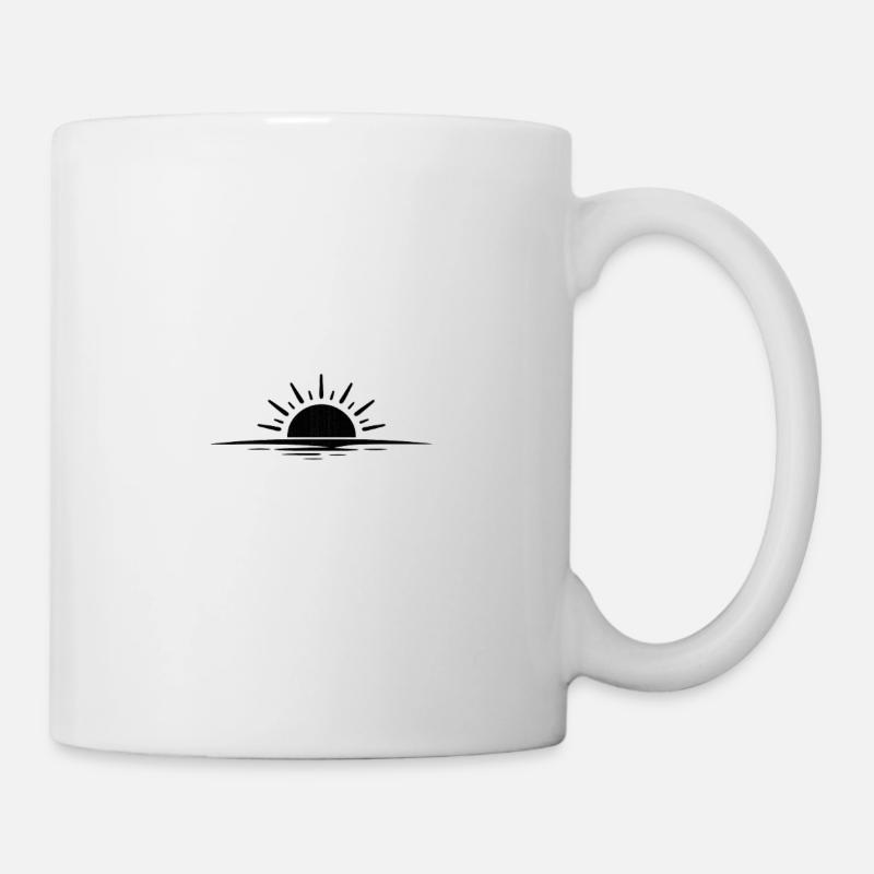 Sunrise on the water - Mug - white