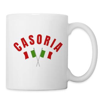 Casoria Twin Italian Flags Emblem - Mug - white - Right
