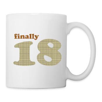 finally_18 - Tasse - Weiß - Rechts