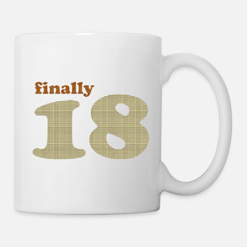 finally_18 - Mug - white