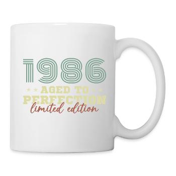 1986 Vintage Retro Geburtstagsgeschenk - Tasse - Weiß - Rechts