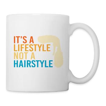 Mullet Haarschnitt Vokuhila - Tasse - Weiß - Rechts
