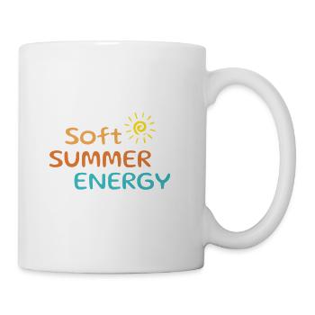 Soft Summer Energy Shirt – Aesthetic Vibes - Mug blanc - blanc - Droite