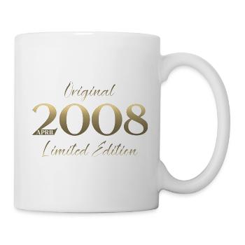 18th Birthday Gift Husband Original April 2008 - Mug - white - Right