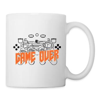 Game Over Retro Orange Bold - Mug - white - Right