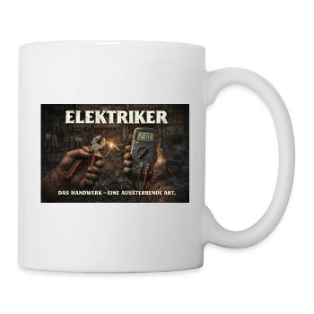 Elektriker - Tasse - Weiß - Rechts