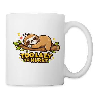 Repos paresseux : trop lent pour se précipiter - Mug blanc - blanc - Droite
