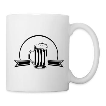 Bière - Mug blanc - blanc - Droite