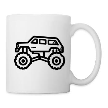 Monstertruck - Tasse - Weiß - Rechts