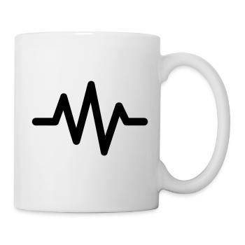 battement de coeur - Mug blanc - blanc - Droite