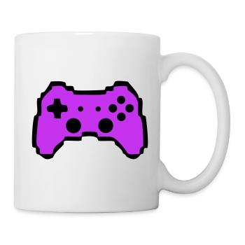 Retro Gamepad Controller Gamer - Tasse - Weiß - Rechts