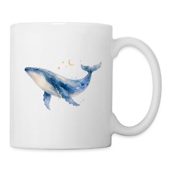 Wal Aquarell by MEERchandise  - Tasse - Weiß - Rechts