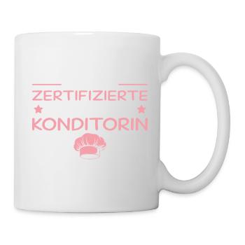 Offiziell zertifizierte 5 Sterne Konditorin - Tasse - Weiß - Rechts