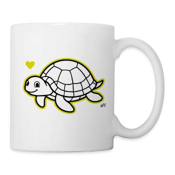 Max_the_turtle - Tasse - Weiß - Rechts