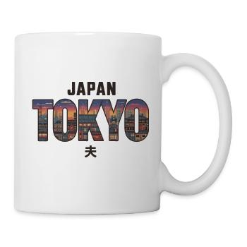 Japan Tokyo mit Skyline Geschenk für Japan Fans - Tasse - Weiß - Rechts