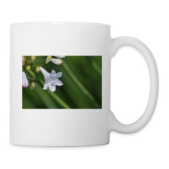 Macro de la fleur de lys blanc - Mug blanc - blanc - Droite