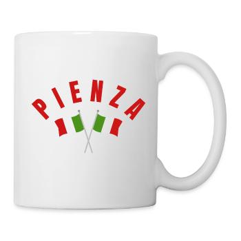 Pienza Italian Flags Emblem - Mug - white - Right