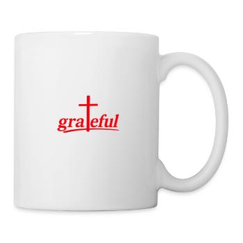 NEW -- Grateful For Grace Upon Grace. - Mug - white - Right