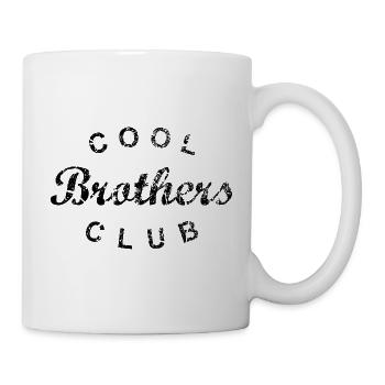 Cool Brothers Club Bruder Geschenk - Tasse - Weiß - Rechts