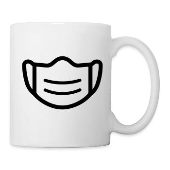 Maske - Tasse - Weiß - Rechts