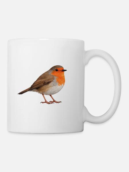 Robin - Tasse - Weiß